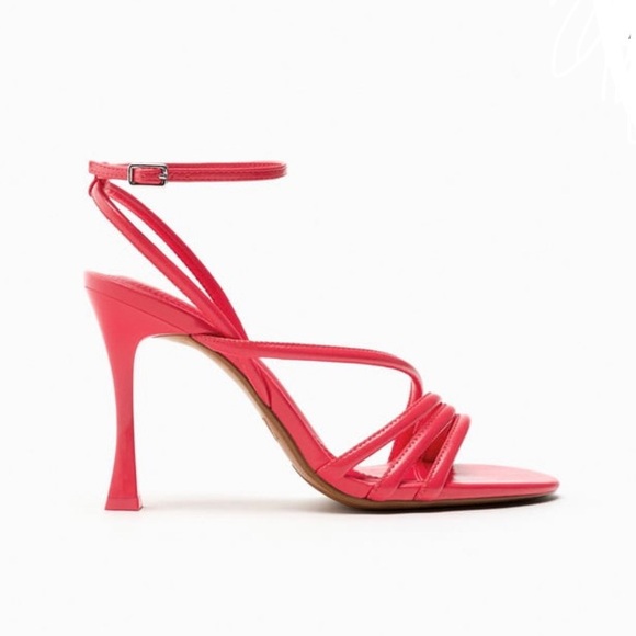 Zara Coral Heels - Picture 5 of 9